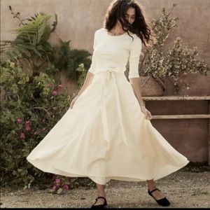 Doen Julep Silk Wrap Skirt in Nutmilk-S-Stunning!